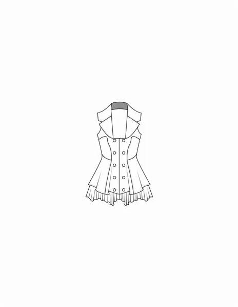 Technical garment drawing 10