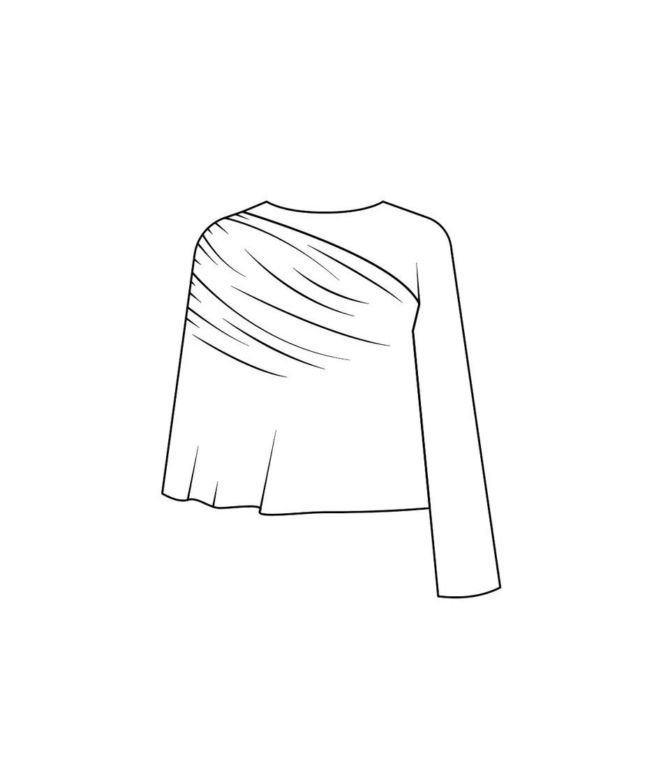Technical garment drawing 2
