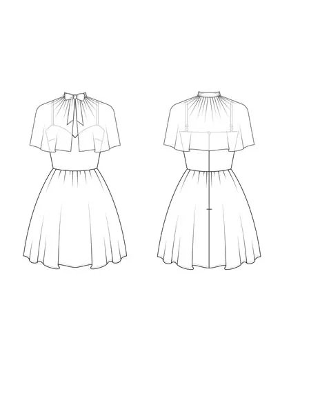 Technical garment drawing 9
